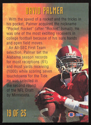David Palmer Autographed 1994 Fleer NFL Prospects Rookie Card #19 Minnesota Vikings SKU #260812