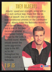 Trev Alberts Autographed 1994 Fleer NFL Prospects Rookie Card #2 Indianapolis Colts SKU #260816