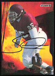 Sam Adams Autographed 1994 Fleer NFL Prospects Rookie Card #1 Seattle Seahawks SKU #260817