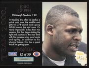 Eric Green Autographed 1992 Pinnacle Team 2000 Card #12 Pittsburgh Steelers SKU #260828