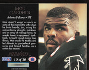 Moe Gardner Autographed 1992 Pinnacle Team 2000 Card #10 Atlanta Falcons SKU #260833