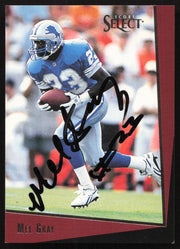 Mel Gray Autographed 1993 Score Select Card #189 Detroit Lions SKU #260843