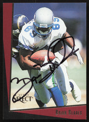 Brian Blades Autographed 1993 Score Select Card #188 Seattle Seahawks SKU #260844