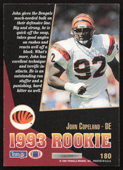 John Copeland Autographed 1993 Score Select Rookie Card #180 Cincinnati Bengals SKU #260847