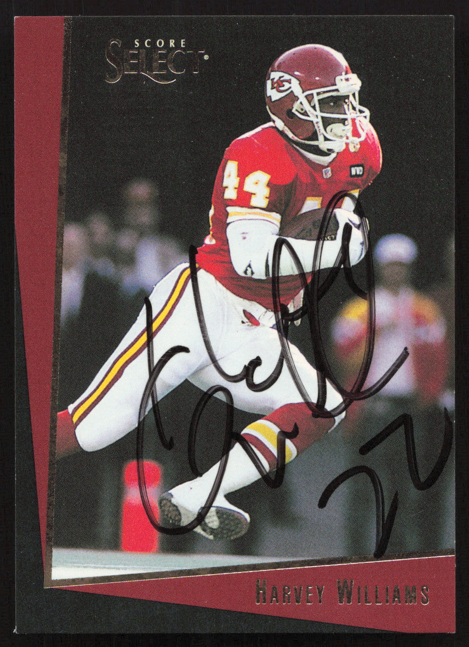 Harvey Williams Autographed 1993 Score Select Card #135 Kansas City Chiefs SKU #260868