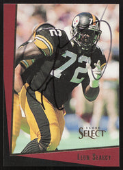Leon Searcy Autographed 1993 Score Select Card #128 Pittsburgh Steelers SKU #260873