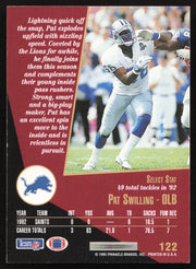 Pat Swilling Autographed 1993 Score Select Card #122 Detroit Lions SKU #260877
