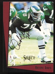 Antone Davis Autographed 1993 Score Select Card #94 Philadelphia Eagles SKU #260885