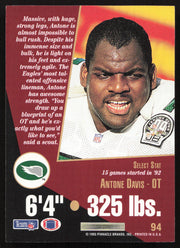 Antone Davis Autographed 1993 Score Select Card #94 Philadelphia Eagles SKU #260885