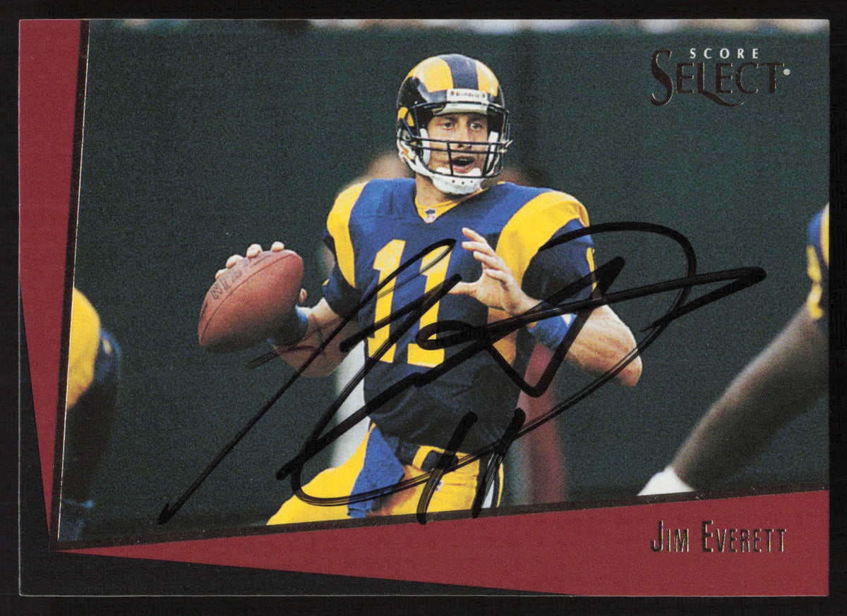 Jim Everett Autographed 1993 Score Select Card #73 Los Angeles Rams SKU #260895