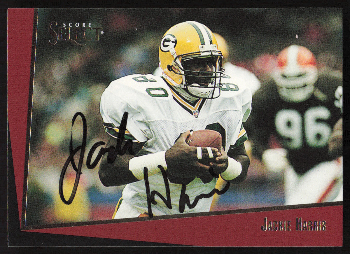 Jackie Harris Autographed 1993 Score Select Card #71 Green Bay Packers SKU #260896