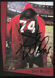 Steve Wallace Autographed 1993 Score Select Card #59 San Francisco 49ers SKU #260902