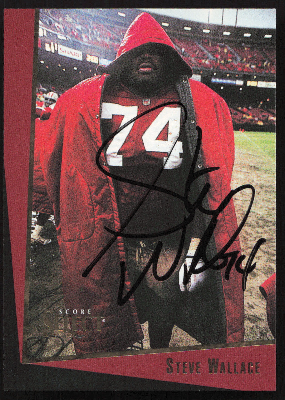 Steve Wallace Autographed 1993 Score Select Card #59 San Francisco 49ers SKU #260902