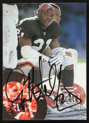 Eric Metcalf Autographed 1994 Score Select Card #22 Cleveland Browns SKU #260928