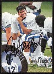 Jim Harbaugh Autographed 1994 Score Select Card #102 Indianapolis Colts SKU #260933