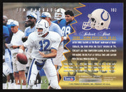 Jim Harbaugh Autographed 1994 Score Select Card #102 Indianapolis Colts SKU #260933