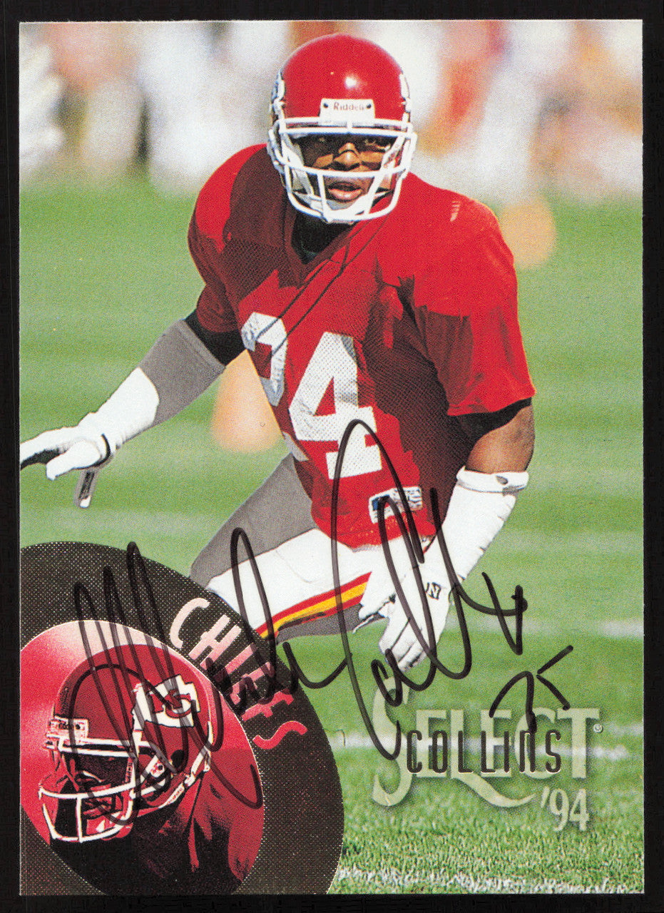 Mark Collins Autographed 1994 Score Select Card #117 Kansas City Chiefs SKU #260935