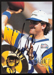 Chris Miller Autographed 1994 Score Select Card #181 Los Angeles Rams SKU #260936