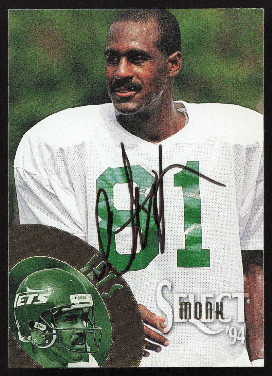 Art Monk Autographed 1994 Score Select Card #197 New York Jets SKU #260939