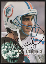 Pete Stoyanovich Autographed 1994 Score Select Card #47 Miami Dolphins SKU #260946