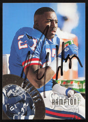 Rodney Hampton Autographed 1994 Score Select Card #144 New York Giants SKU #260951