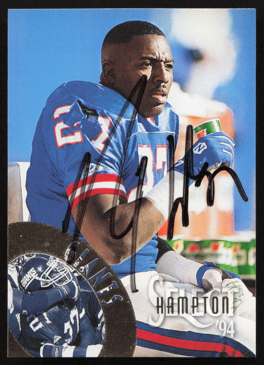 Rodney Hampton Autographed 1994 Score Select Card #144 New York Giants SKU #260951