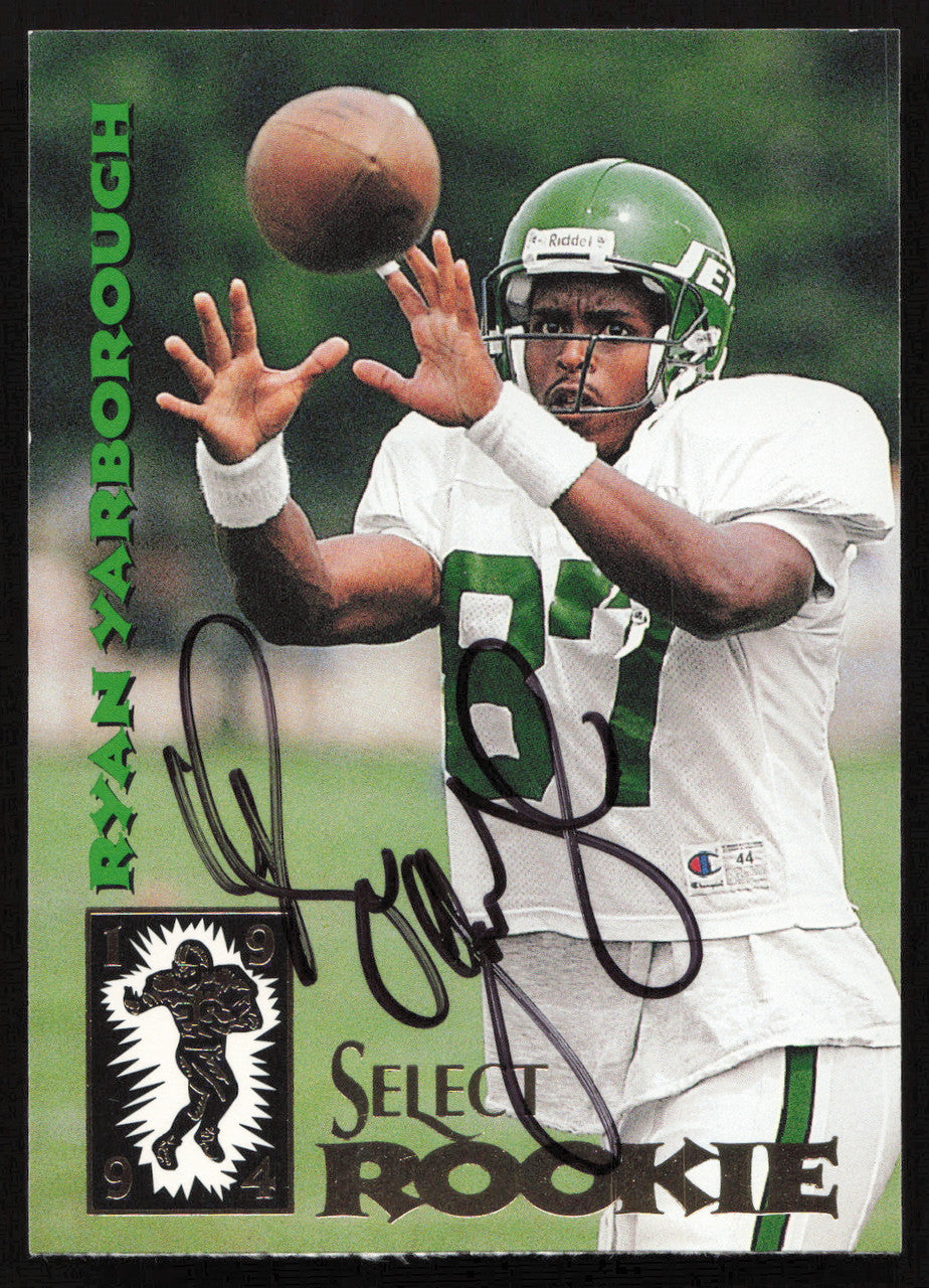Ryan Yarborough Autographed 1994 Score Select Rookie Card #222 New York Jets SKU #260953