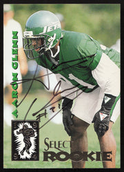 Aaron Glenn Autographed 1994 Score Select Rookie Card #217 New York Jets SKU #260955