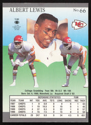 Albert Lewis Autographed 1991 Fleer Ultra Card #66 Kansas City Chiefs SKU #260958
