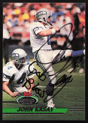 John Kasay Autographed 1993 Stadium Club Card #309 Seattle Seahawks SKU #260960