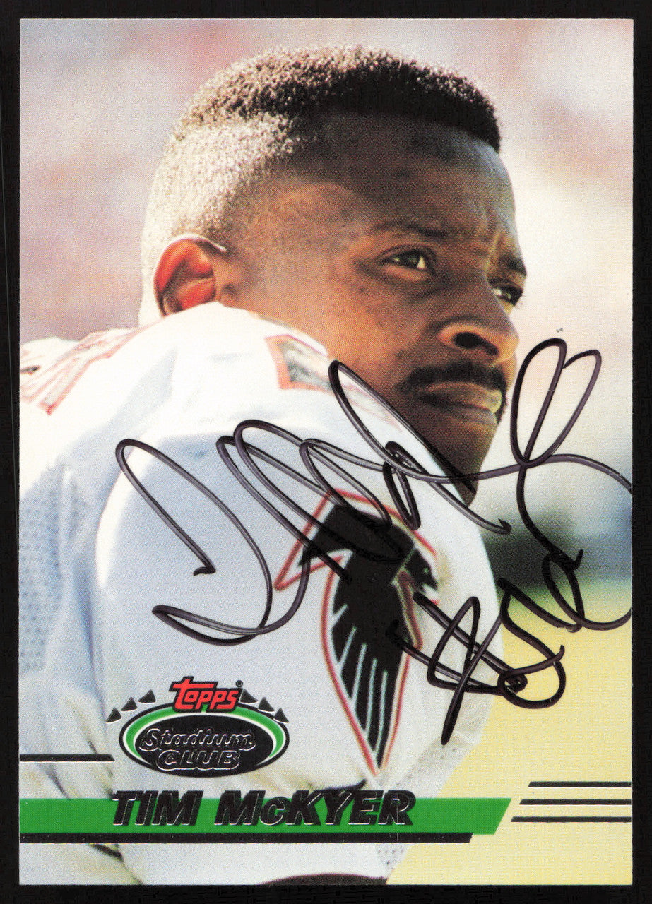 Tim McKyer Autographed 1993 Stadium Club Card #428 Atlanta Falcons SKU #260963