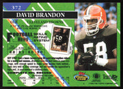 David Brandon Autographed 1993 Stadium Club Card #372 Cleveland Browns SKU #260970
