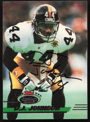 D.J. Johnson Autographed 1993 Stadium Club Card #361 Pittsburgh Steelers SKU #260973