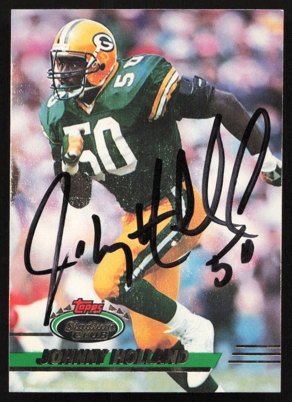 Johnny Holland Autographed 1993 Stadium Club Card #259 Green Bay Packers SKU #260981