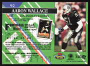 Aaron Wallace Autographed 1993 Stadium Club Card #92 Los Angeles Raiders SKU #260983