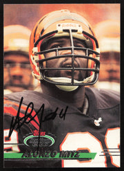 Alonzo Mitz Autographed 1993 Stadium Club Card #202 Cincinnati Bengals SKU #260987