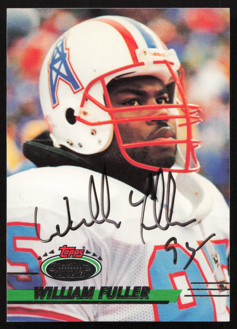 William Fuller Autographed 1993 Stadium Club Card #166 Houston Oilers SKU #260988