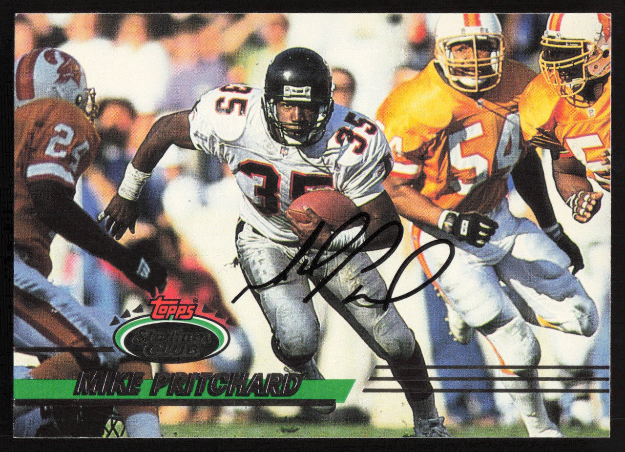 Mike Pritchard Autographed 1993 Stadium Club Card #138 Atlanta Falcons SKU #260994