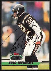 Eric Bieniemy Autographed 1993 Stadium Club Card #185 San Diego Chargers SKU #261002
