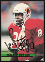 Walter Reeves Autographed 1993 Stadium Club Card #281 Arizona Cardinals SKU #261013