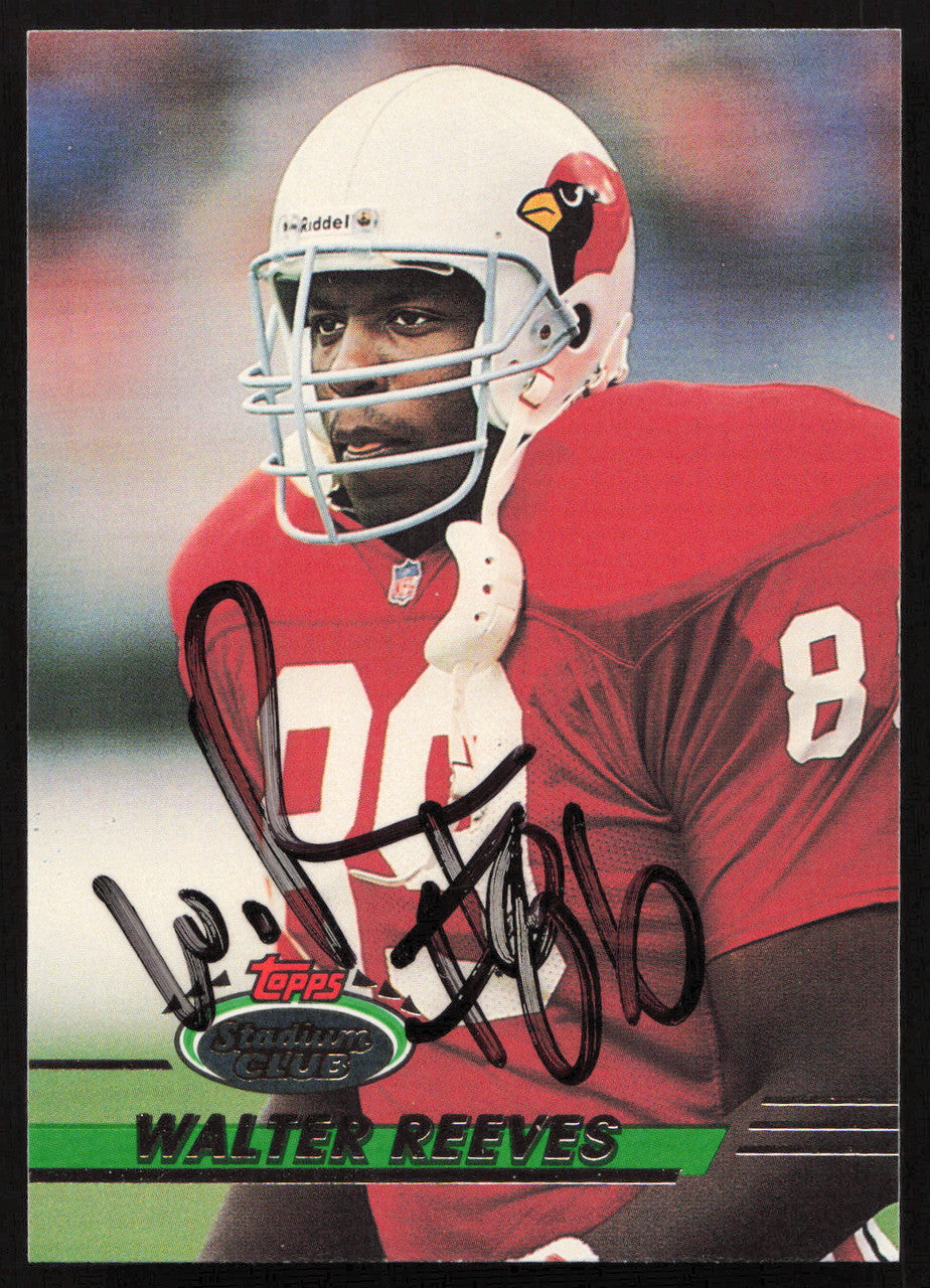 Walter Reeves Autographed 1993 Stadium Club Card #281 Arizona Cardinals SKU #261013