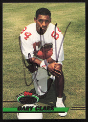 Gary Clark Autographed 1993 Stadium Club Card #460 Washington Redskins SKU #261016