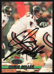 Chris Miller Autographed 1993 Stadium Club Card #15 Atlanta Falcons SKU #261022