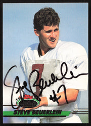 Steve Beuerlein Autographed 1993 Stadium Club Card #255 Arizona Cardinals SKU #261025