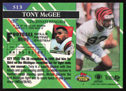 Tony McGee Autographed 1993 Stadium Club Card #513 Cincinnati Bengals SKU #261026