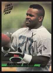Natrone Means Autographed 1993 Stadium Club Rookie Card #21 San Diego Chargers SKU #261029
