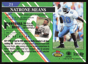 Natrone Means Autographed 1993 Stadium Club Rookie Card #21 San Diego Chargers SKU #261029