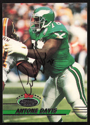 Antone Davis Autographed 1993 Stadium Club Card #306 Philadelphia Eagles SKU #261031