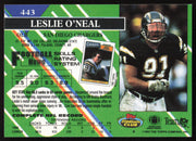 Leslie O'Neal Autographed 1993 Stadium Club Card #443 San Diego Chargers SKU #261040