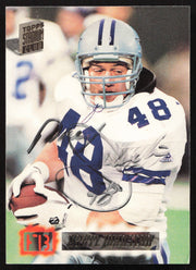 Daryl Johnston Autographed 1994 Stadium Club Card #334 Dallas Cowboys SKU #261055